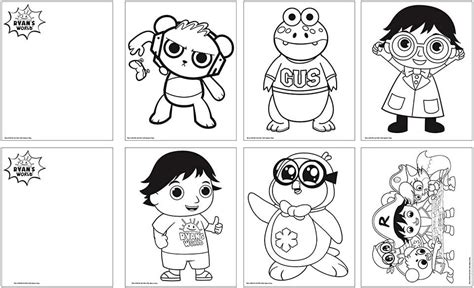 Ryans World Free Printable Coloring Pages Ryan S World Printable ...