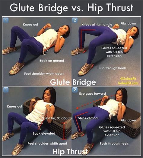 📍Glute Bridge vs. Hip Thrust📍 Have you ever wondered what differentiates the glute bridge from ...