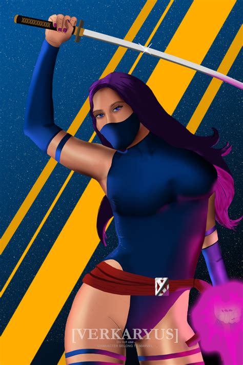 Marvel Psylocke (Fan Art) by Verkaryus on DeviantArt