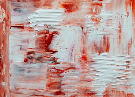 White and Red Abstract Painting · Free Stock Photo