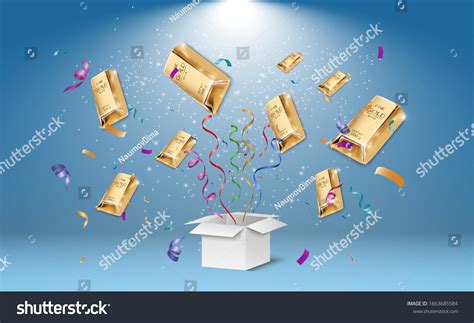 Winner Background Light Effects Confetti Festive Stock Vector (Royalty ...