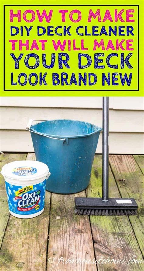 Looking for an easy and inexpensive way to wash your deck? This DIY ...