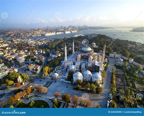 Aya Sofia stock photo. Image of basilica, minaret, east - 63634690