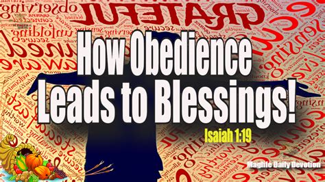 How Obedience Leads to Blessings? - Maglife Daily Devotional