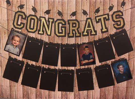 Graduation Banner Set K-12 Photo Display Congrats Banner | Etsy