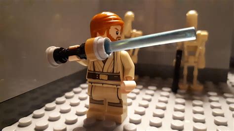 "Your move" custom obi wan and lightsaber : legostarwars