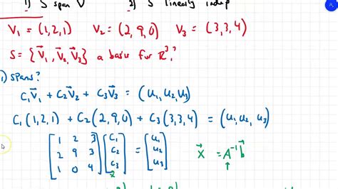 Basis of a Vector Space - Linear Algebra - Sec. 4.5 Part 1 - YouTube