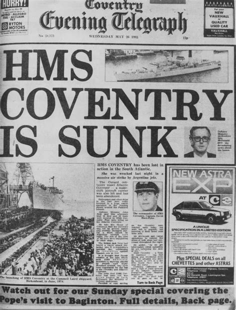 The sinking of HMS Coventry - Coventry Telegraph