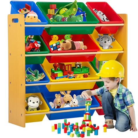 Kids Toy Storage Organizer With Plastic Bins,Storage Box Shelf Drawer ...