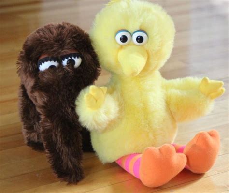 VINTAGE Snuffleupagus Big Bird Set Lot SESAME STREET PLUSH Toy Stuffed Animal | Sesame street ...