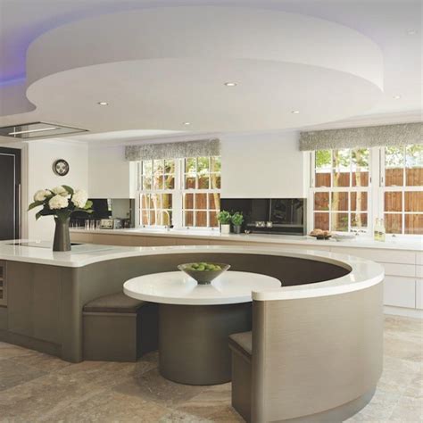 Circular Kitchen Island Designs | Luxury kitchen design, Curved kitchen, Curved kitchen island