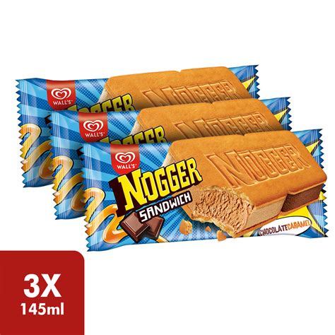 Buy Max Nogger Ice Cream Sandwich 145 ml x 3 Pcs Online in UAE | Talabat UAE