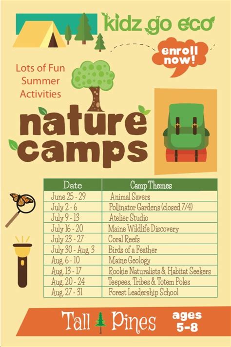 Pin by kidz go eco on Summer Nature Camps | Fun summer activities ...