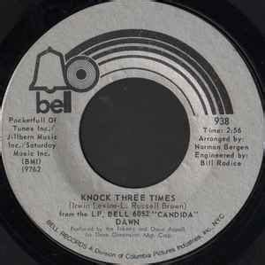 Dawn - Knock Three Times (1970, Philips Pressing, Vinyl) | Discogs