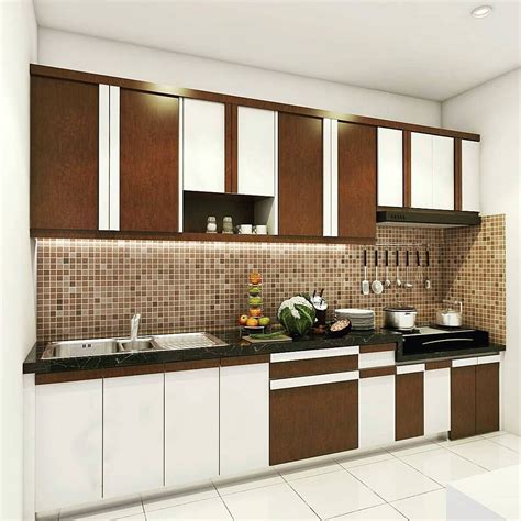 Kitchen Set Minimalis Modern Sederhana | Lemari dapur modern, Model ...