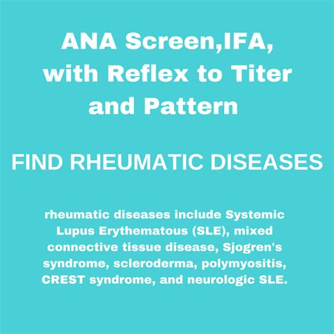 ANA Screen,IFA, with Reflex to Titer and Pattern