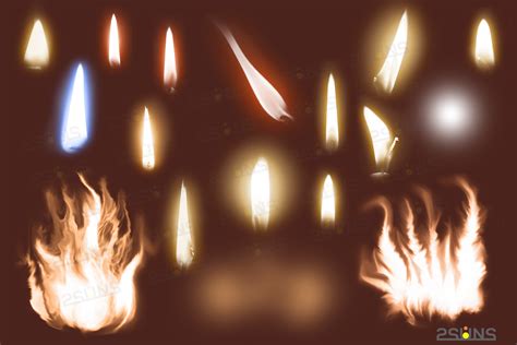 Flame overlay, Photoshop overlay, Fire photo overlay, candle By 2SUNS | TheHungryJPEG