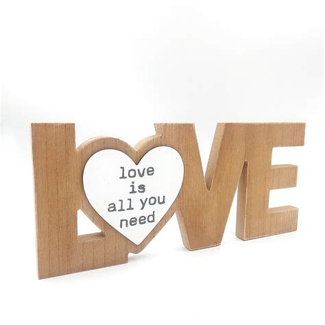 Wood Love Signs Table Centerpiece Word Table Top Signlove Is All You Needcreative Wedding Home ...