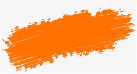 Download Brush Strokes - Orange Paint Brush Png | Transparent PNG Download | SeekPNG