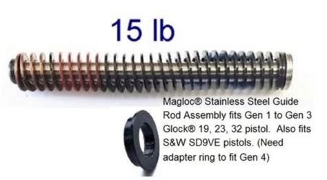 stainless steel recoil spring Glock 17 gen 4