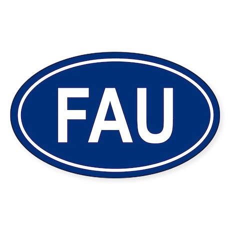 FAU Oval Decal by stickdeez