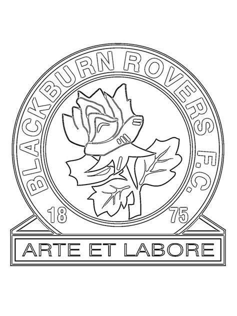 colouring page Blackburn Rovers FC | coloringpage.ca