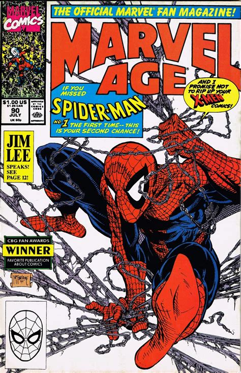 Cap'n's Comics: Marvel Age #90 Cover by Todd McFarlane