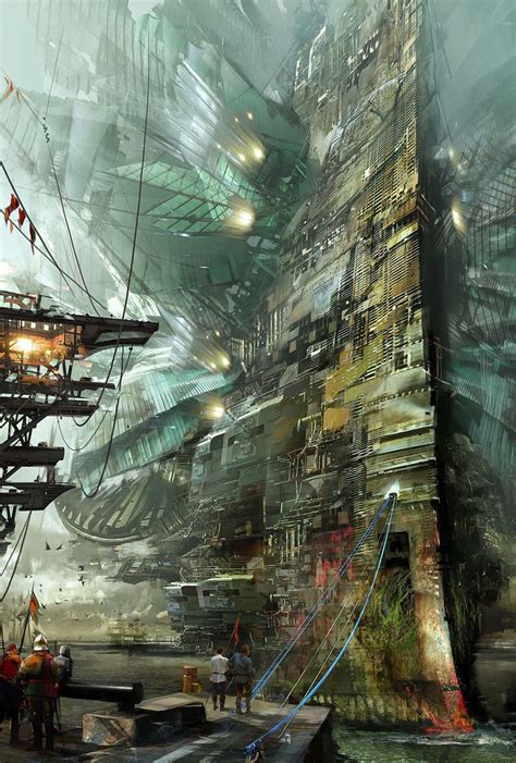 “Scraps Of The Untainted Sky”: The Epic Dystopian Artworks By Daniel Dociu – Design You Trust ...