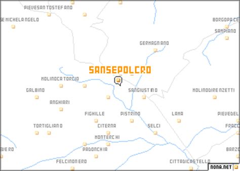 Sansepolcro (Italy) map - nona.net