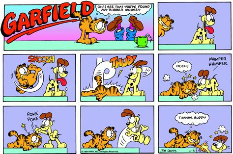 Garfield | Daily Comic Strip on November 5th, 1989 Funny Cartoons ...