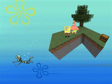 Squidward plays skyblock (Meme) : r/spongebob