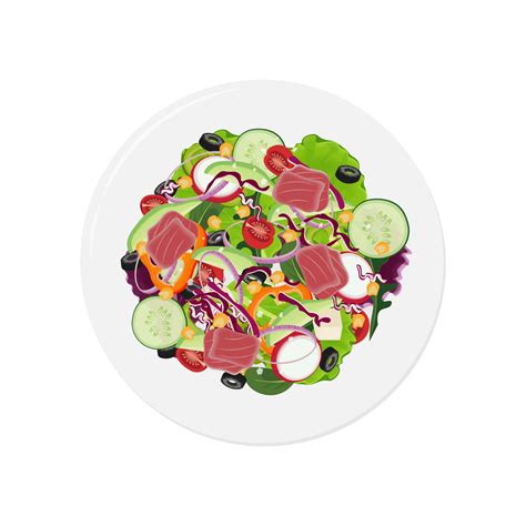 Tuna Fish Salad Vector Illustration Logo 30521550 Vector Art at Vecteezy