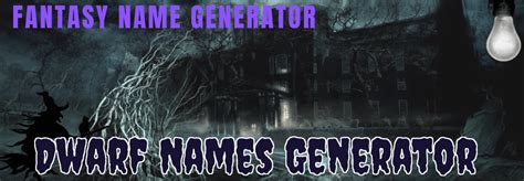 Dwarf Names Generator