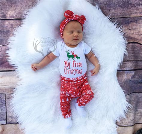 Unisex Christmas Outfit,My First Christmas,Baby, Girl Coming home outfit,Boy Coming Home O ...