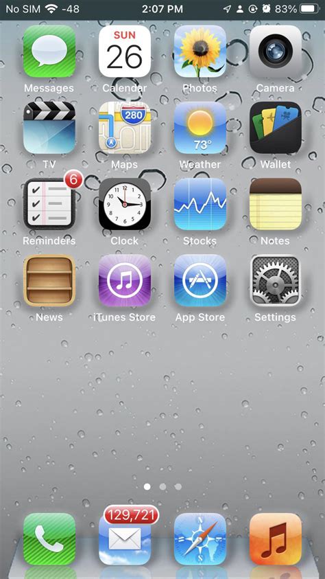 [Wallpaper] I made an iOS 6 wallpaper for my iPhone 8 unjailbroken! I used multiple images ...