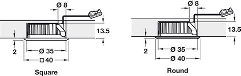 Housing for LED light, for Häfele Loox and Häfele Loox5 LED drill hole ...