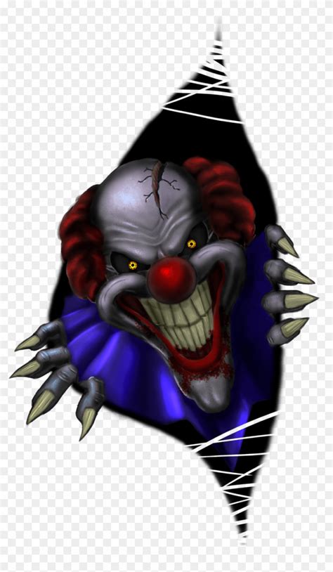 Scary Halloween Drawings - Clown - Free Transparent PNG Clipart Images ...