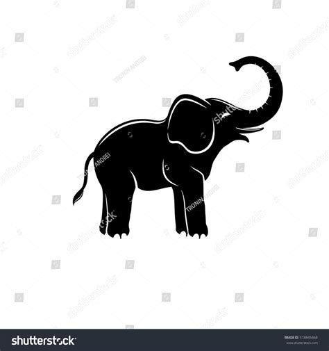 Elephant Sign Stock Vector (Royalty Free) 518845468 | Shutterstock