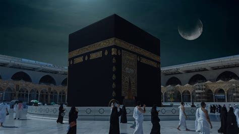 Download Kaaba At Night Wallpaper | Wallpapers.com