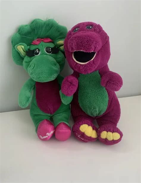 BARNEY AND BABY Bop Plush Toy Stuffed Animal Dinosaur 1992 Lyons Group Vintage $21.99 - PicClick