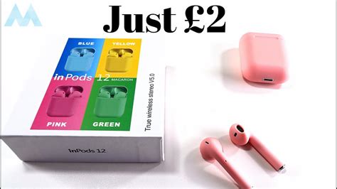 Coloured In-Pods 12 Wireless Airpods: Unboxing & Review - YouTube