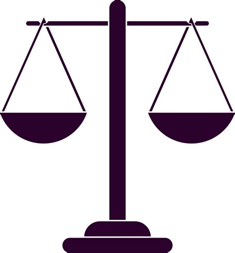 Clipart - Justice Scales Silhouette 2