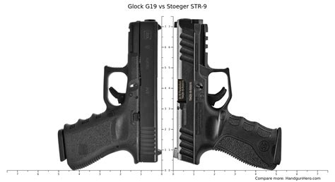 Glock G19 vs Stoeger STR-9 size comparison | Handgun Hero