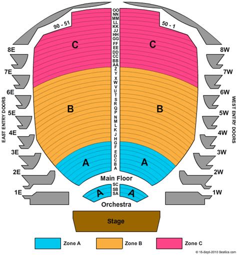 Des Moines Civic Center Seating Chart | Des Moines Civic Center | Des Moines, Iowa