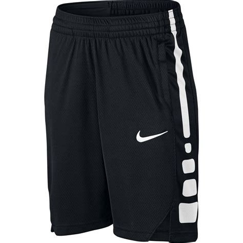 Short Boys' Nike Dry Elite Basketball Shorts black/black/white/white - Basket4Ballers