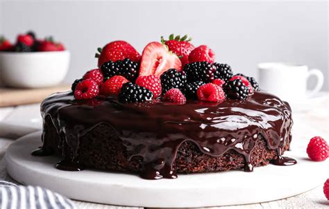 Chocolate Birthday Cake Wallpaper