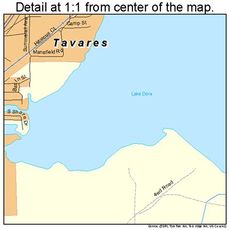 Tavares Florida Street Map 1271225