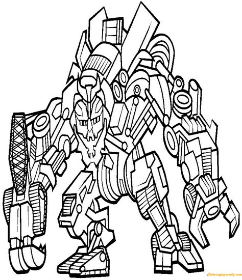 Megatron Transformers 2 Coloring Page - Free Printable Coloring Pages