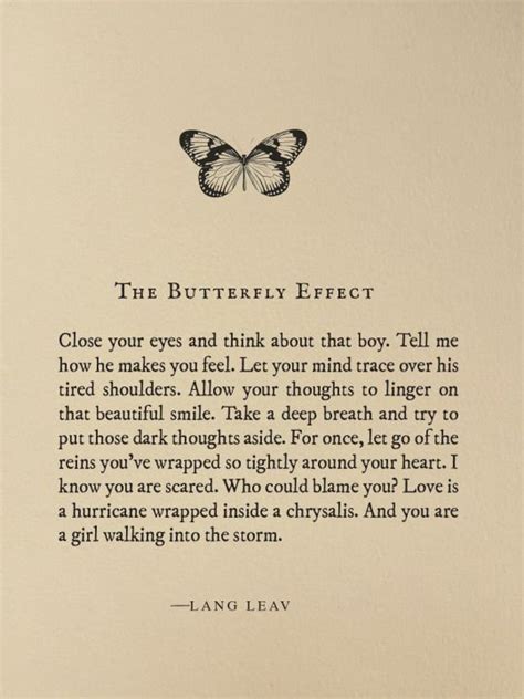 The Butterfly Effect Poem Quotes, Feelings Quotes, Words Quotes, Life ...