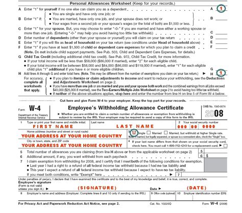 W-4 Form 2024 Fillable - Dotty Gillian